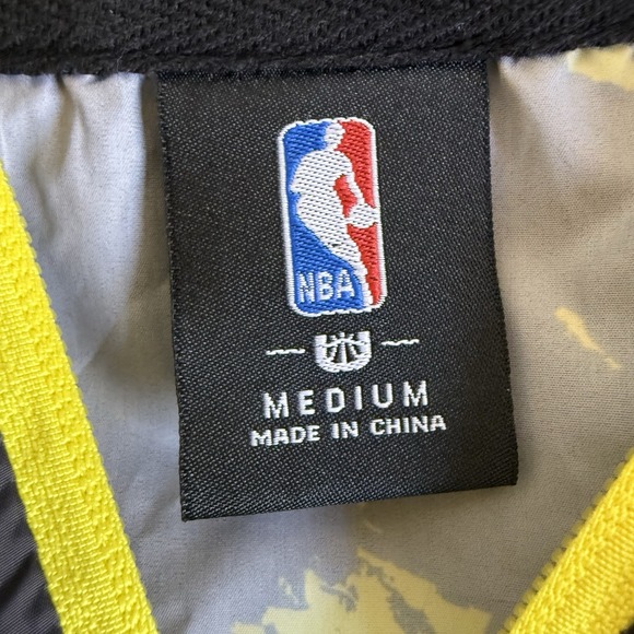 NBA Men's Medium 1/4 Quarter Zip Up Hooded Pullover Jacket Pockets - Picture 4 of 7